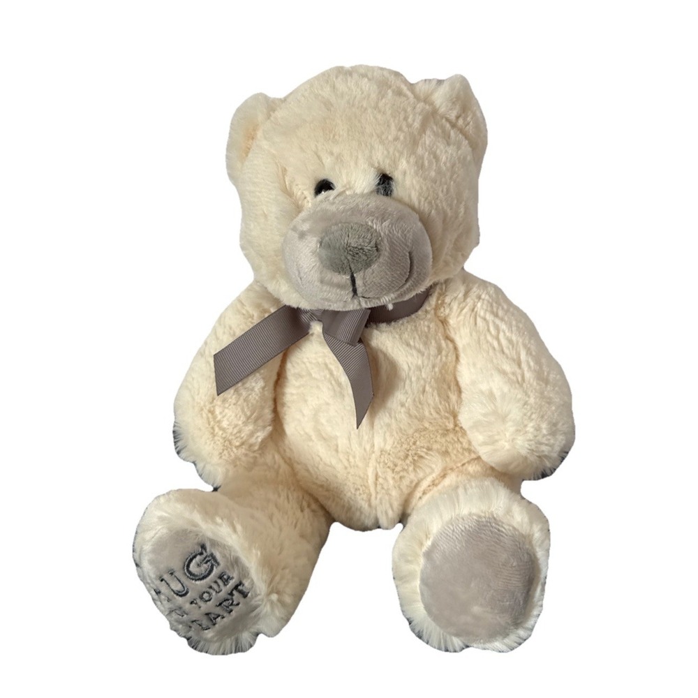 Baby Ivory Teddy Plush Lovey Cuddly Plush Newborn Stuffed Animal Cuddle Toy New